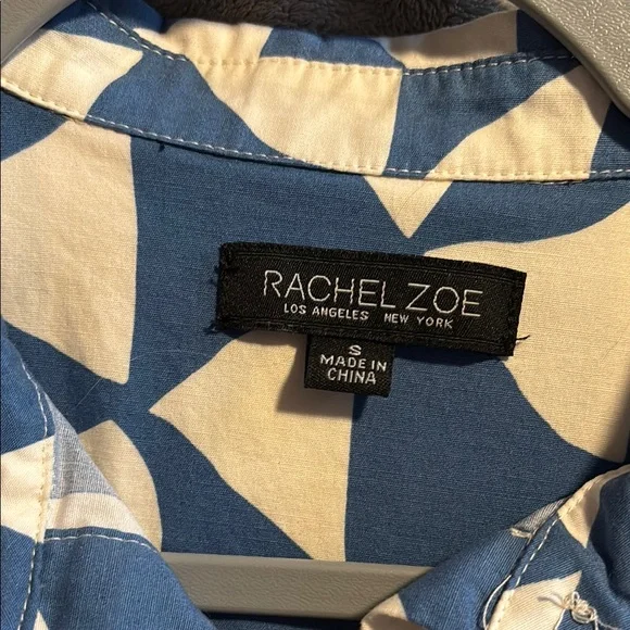 Rachel ZoeBlue Geometric Patterned Women's Dress - Picture 2 of 8